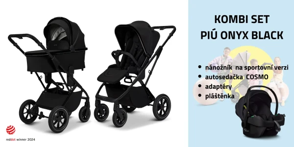 MOON PIÚ Kombi set Black chrome - ONYX BLACK