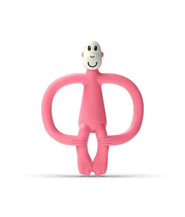 MATCHSTICK MONKEY HRYZÁTKO A ZUBNÁ KEFKA TEETHER PINK