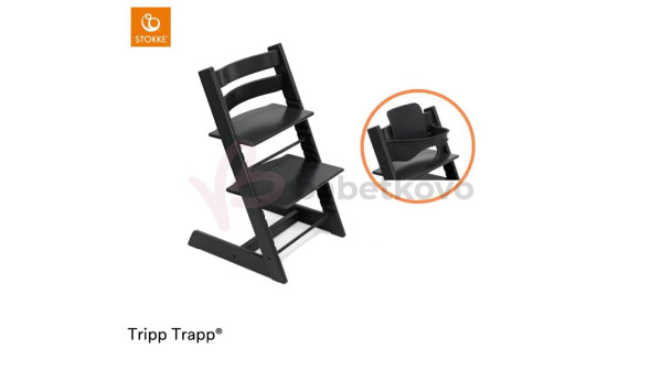 Stokke Tripp Trapp Bundle Stolička + baby set Black