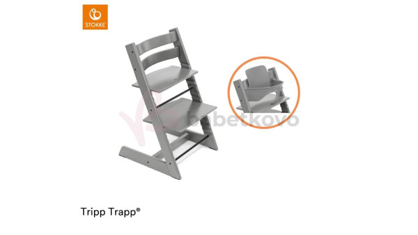 Stokke Tripp Trapp Bundle Stolička + baby set Storm Grey